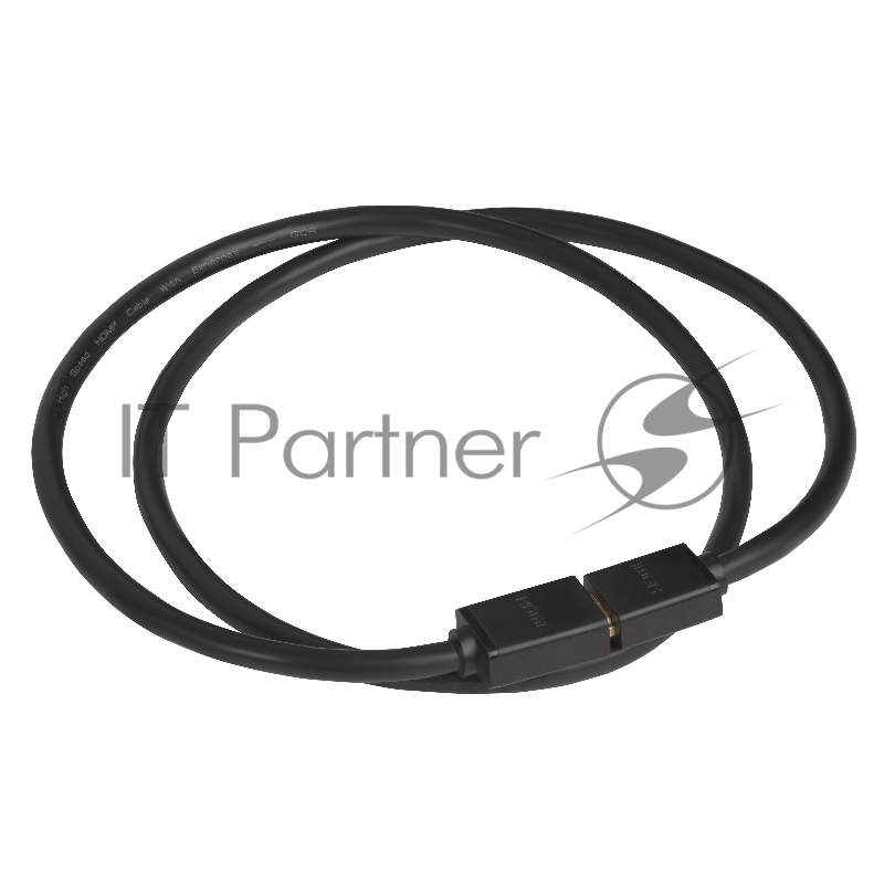 Удлинитель Greenconnect 1.0m v2.0 HDMI-HDMI черный, OD7.3mm, 28/28 AWG, позолоченные контакты, Ethernet 18.0 Гбит/с, 19M / 19F, GCR-HMFR6-BB3S-1m, тройной экран Greenconnect Удлинитель 1.0m v2.0 HDMI-HDMI черный, OD7.3mm, 28/28 AWG, позолоченные конт