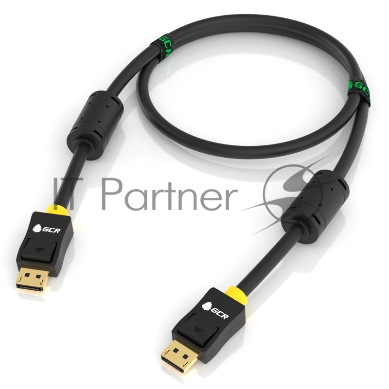 GCR Кабель PROF 3.0m DisplayPort v1.4, 8 K 60Hz, 4 K 165Hz, 20M/20M, черный, ферритовые кольца, 28/28 AWG, GCR-51915 GCR Кабель PROF 3.0m DisplayPort v1.4, 8 K 60Hz, 4 K 165Hz, 20M/20M, черный, ферритовые кольца, 28/28 AWG, GCR-51915