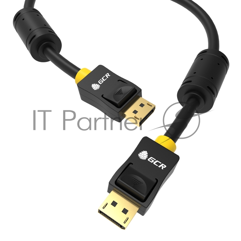GCR Кабель PROF 5.0m DisplayPort v1.4, 8 K 60Hz, 4 K 165Hz, 20M/20M, черный, ферритовые кольца, 28/28 AWG, GCR-51914 GCR Кабель PROF 5.0m DisplayPort v1.4, 8 K 60Hz, 4 K 165Hz, 20M/20M, черный, ферритовые кольца, 28/28 AWG, GCR-51914