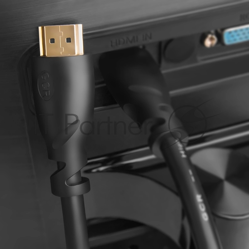 Кабель Greenconnect Premium 1.5m HDMI версия 2.0, HDR Ultra HD 4K60 Hz/ 5K30Hz, 3D, Ethernet 18.0 Гбит/с, OD8.0mm, 28/26 AWG, черный, GCR-51764