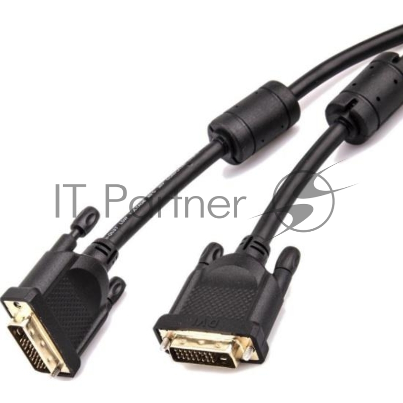 Кабель Aopen DVI (24+1) M/M 1.8m, 2 фильтра Aopen/Qust <ACG442GD-1.8M>