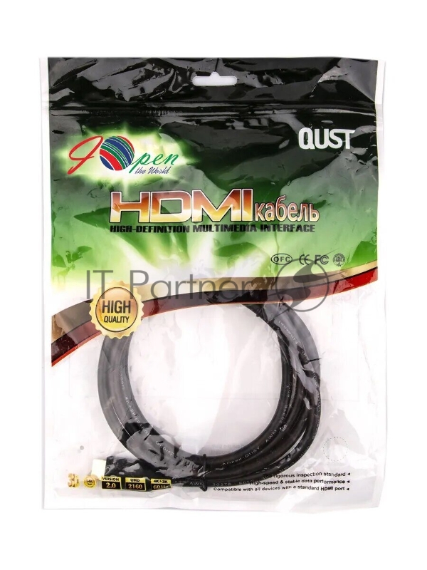 Кабель Aopen HDMI 19M/M ver 2.0, 1.5М Aopen/Qust <ACG517-1.5M>