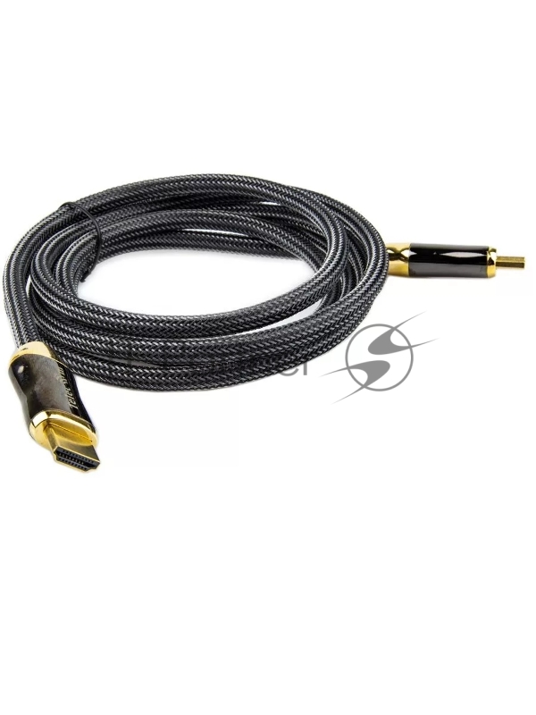 Кабель HDMI 19M/M,ver. 2.1, 8K@60 Hz 2m метал разъемы, нейлоновая оплетка Telecom <TCG300-2M>