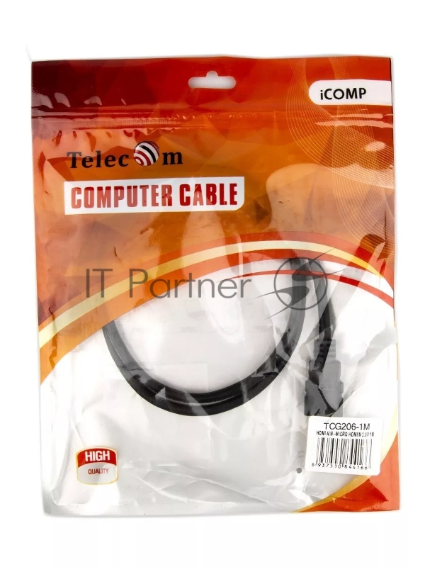 Кабель VCOM/TELECOM HDMI-19M --- MicroHDMI-19M ver 2.0+3D/Ethernet,1m Telecom <TCG206-1M> Кабель HDMI-19M --- MicroHDMI-19M ver 2.0+3D/Ethernet,1m Telecom <TCG206-1M>