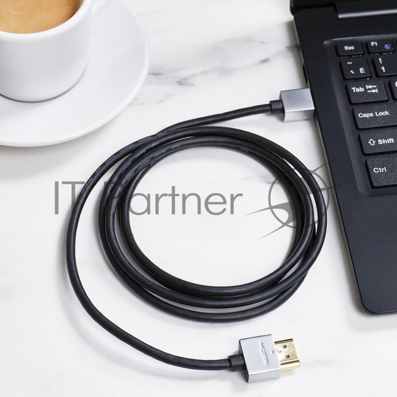 Шнур mini HDMI - HDMI, длина 1,5 метра Ultra Slim (GOLD) (блистер) REXANT