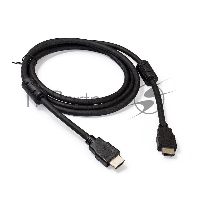 Кабель HDMI ExeGate EX287723RUS EX-CC-HDMI2-1.8F (19M/19M, v2.0, 1,8м, 4K UHD, Ethernet, ферритовые кольца, позолоченные контакты)