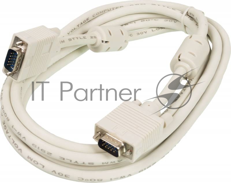 Кабель Ningbo CAB016S-10F VGA (m) VGA (m) 3м феррит.кольца белый