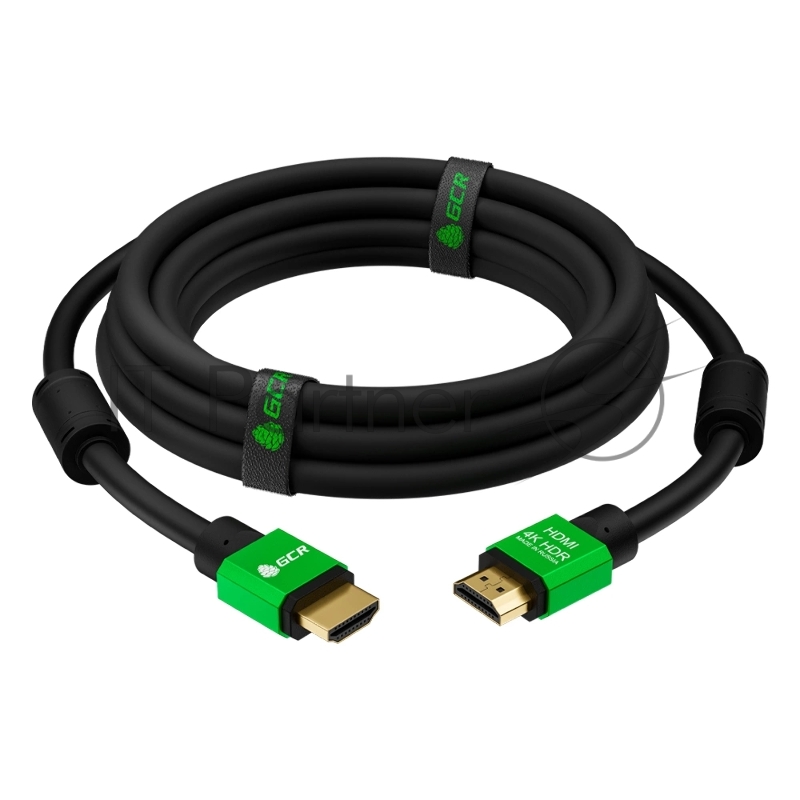 Greenconnect Кабель 1.2m HDMI версия 2.0, HDR 4:2:2, Ultra HD, 4K 60 fps 60Hz/5K*30Hz, 3D, AUDIO, 18.0 Гбит/с, 28/28 AWG, OD7.3mm, тройной экран, нейлон, AL корпус зеленый, ферритовые кольца, GCR-51005 Greenconnect Кабель 1.2m HDMI версия 2.0, HDR 4: