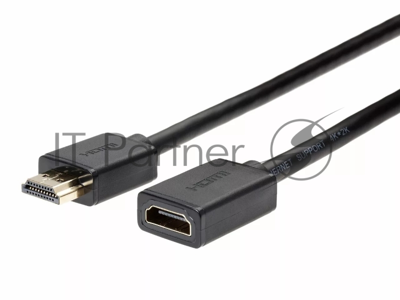 Кабель удлинительный HDMI-19M---HDMI-19F ver 2.0, 2m, TELECOM TCG235MF-2M