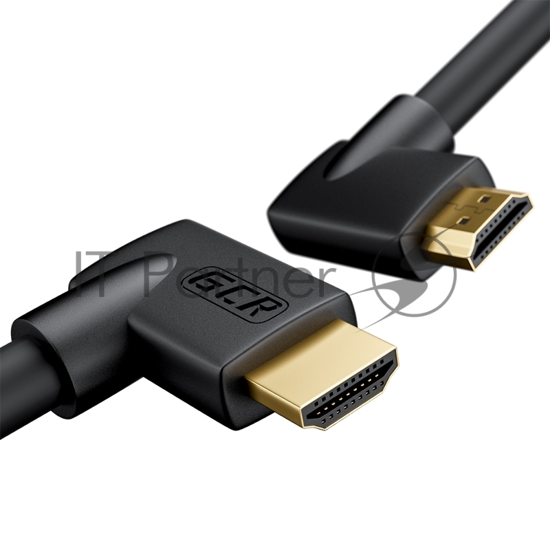 Кабель GCR 2.0m HDMI 2.0, M правый угол /M правый угол, черный, HDR 4:2:2, Ultra HD, 4K 60 fps 60Hz/5K*30Hz, 3D, AUDIO, 18.0 Гбит/с, 28/28 AWG, GCR-52313