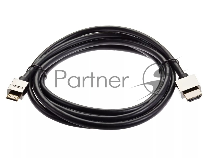 Кабель HDMI-19M --MiniHDMI-19M ver 2.0+3D/Ethernet,1.8m метал разъемы VCOM <CG506AC-1.8M>