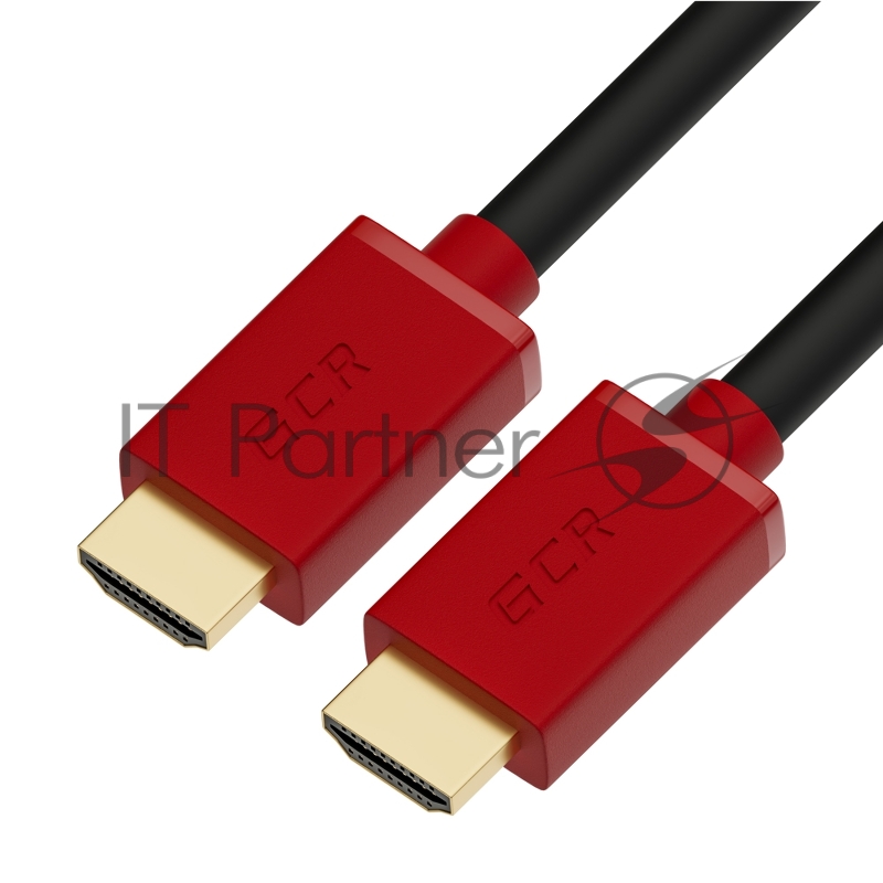 GCR Кабель 3.0m HDMI версия 2.0, HDR 4:2:2, Ultra HD, 4K 60 fps 60Hz/5K*30Hz, 3D, AUDIO, 18.0 Гбит/с, 28/28 AWG, OD7.3mm, тройной экран, черный, красные коннекторы, GCR-HM451-3.0m GCR Кабель 3.0m HDMI версия 2.0, HDR 4:2:2, Ultra HD, 4K 60 fps 60Hz/5