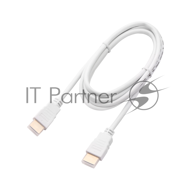 Кабель REXANT HDMI - HDMI 1.4, 2 м Gold белый