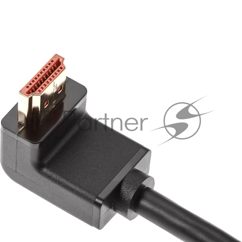 Кабель HDMI---HDMI ver 2.0 угловой коннектор 90град 3м,Telecom <TCG225-3M>