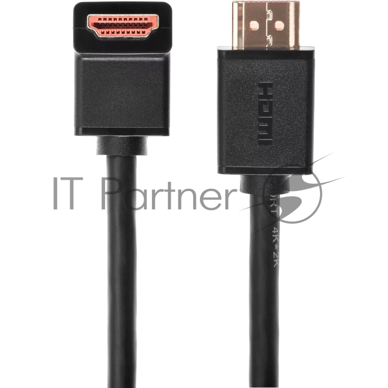 Кабель HDMI---HDMI ver 2.0 угловой коннектор 90град 3м,Telecom <TCG225-3M>