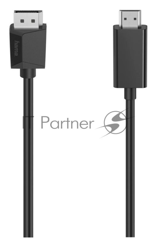 Кабель видео Hama Ultra-HD 4K DisplayPort (f)/HDMI (f) 1.5м. черный (уп.:1шт) (00200712)