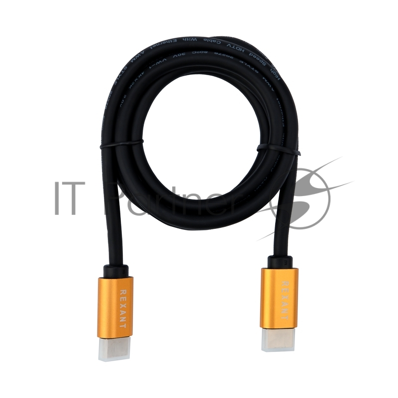 Кабель REXANT HDMI - HDMI 2.0 длина 1.5 метра (GOLD)