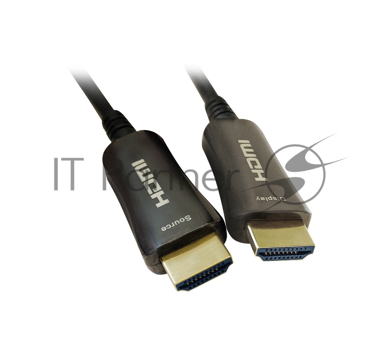 Кабель аудио-видео Digma HDMI 2.0 AOC HDMI (m)/HDMI (m) 50м. Позолоченные контакты черный (BHP AOC 2.0-50)