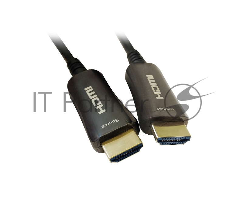Кабель аудио-видео Digma HDMI 2.0 AOC HDMI (m)/HDMI (m) 30м. Позолоченные контакты черный (BHP AOC 2.0-30)