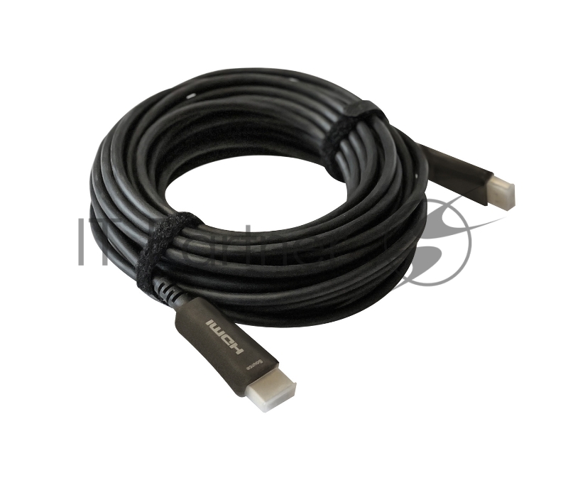 Кабель аудио-видео Digma HDMI 2.0 AOC HDMI (m)/HDMI (m) 20м. Позолоченные контакты черный (BHP AOC 2.0-20)