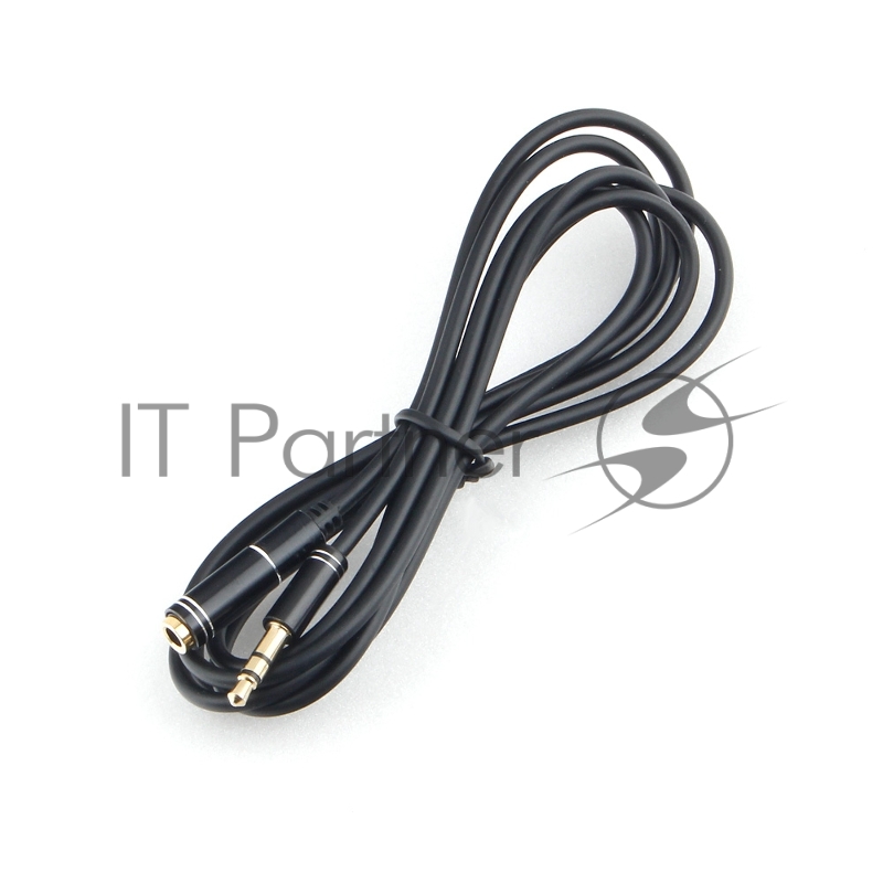 Кабель аудио удлинительный Cablexpert CCAB-02-35MF-1.5MB. 3.5 джек (M)/3.5 джек (F), черный, 1.5м, блистер
