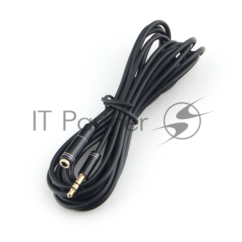Кабель аудио удлинительный Cablexpert CCAB-02-35MF-3MB. 3.5 джек (M)/3.5 джек (F), черный, 3м, блистер