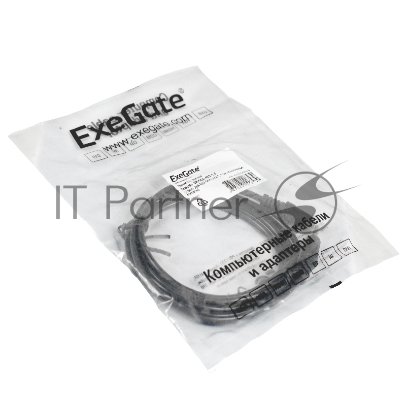 Удлинитель звуковой ExeGate EX-CCA-423-1.5 (3.5mm Jack M/3.5mm Jack F, 1,5м, позолоченные контакты)