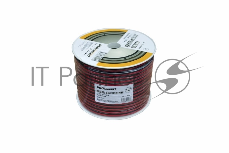 Кабель акустический PROconnect 2х2,50 мм², красно-черный, бухта 100 м