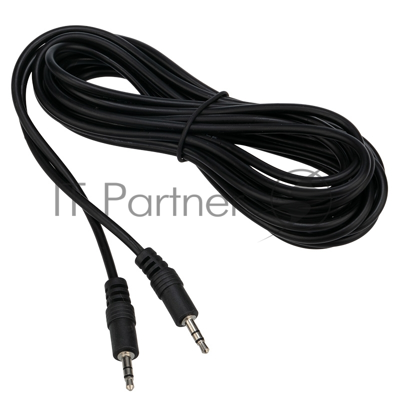 Шнур СМАРТКИП Стерео 3,5 мм штекер - Стерео 3,5 мм штекер, 1.2 м, черный (10 шт./уп.)
