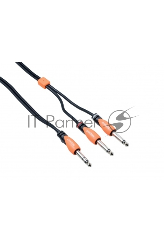 Кабель распаянный инструментальный Jack 6,5 мм - 2хJack 6,5 мм 3 м BESPECO SLYS2J300