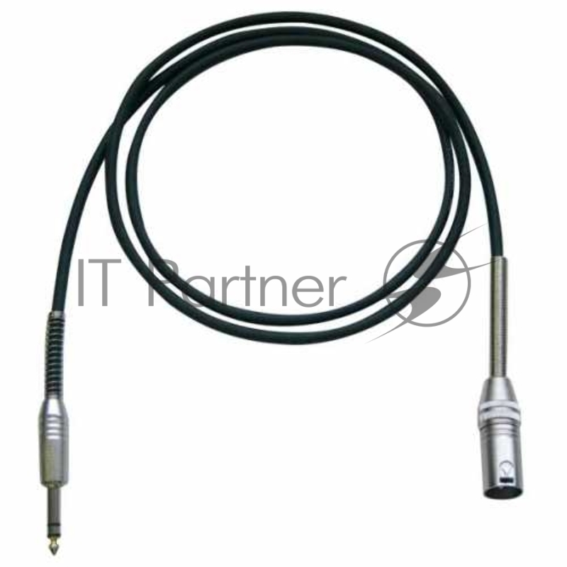 Кабель готовый микрофонный XLR3MXM-JACK 6.3 stereo Bespeco IROMS900PBK
