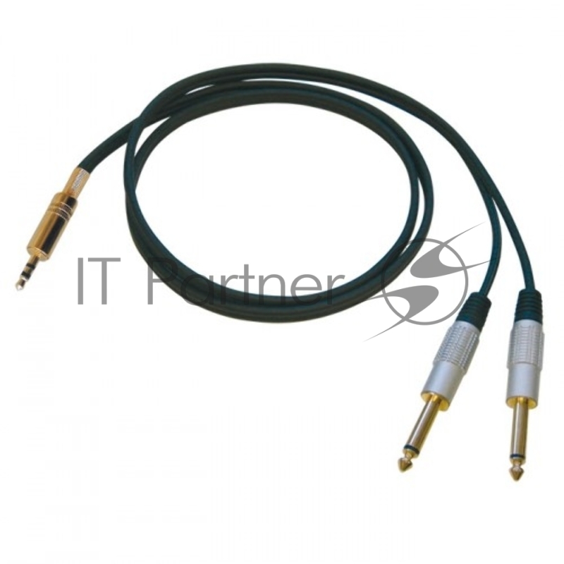 Кабель готовый инструментальный, серия EAGLE, JACK stereo - 2 x JACK mono, 3м Bespeco RCX300