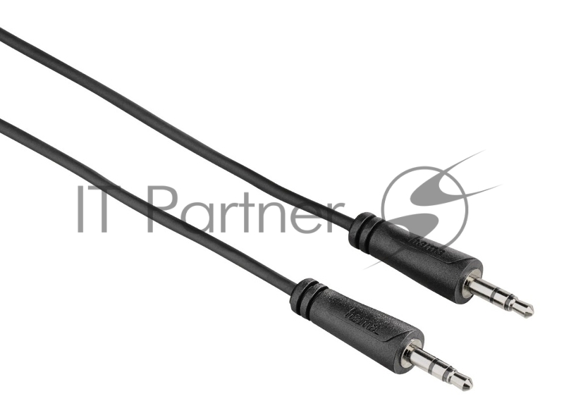 Кабель аудио Hama H-122307 Jack 3.5 (f)/Jack 3.5 (f) 0.75м. черный (00122307)