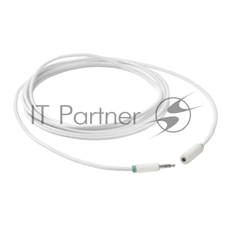 Удлинитель аудио Greenconnect 0.25m jack 3,5mm/jack 3,5mm белый, зеленая окантовка, ультрагибкий, 28AWG, M/F, Premium GCR-STM1662-0.25m, экран, стерео Greenconnect Удлинитель аудио 0.25m jack 3,5mm/jack 3,5mm белый, зеленая окантовка, ультрагибкий, 2