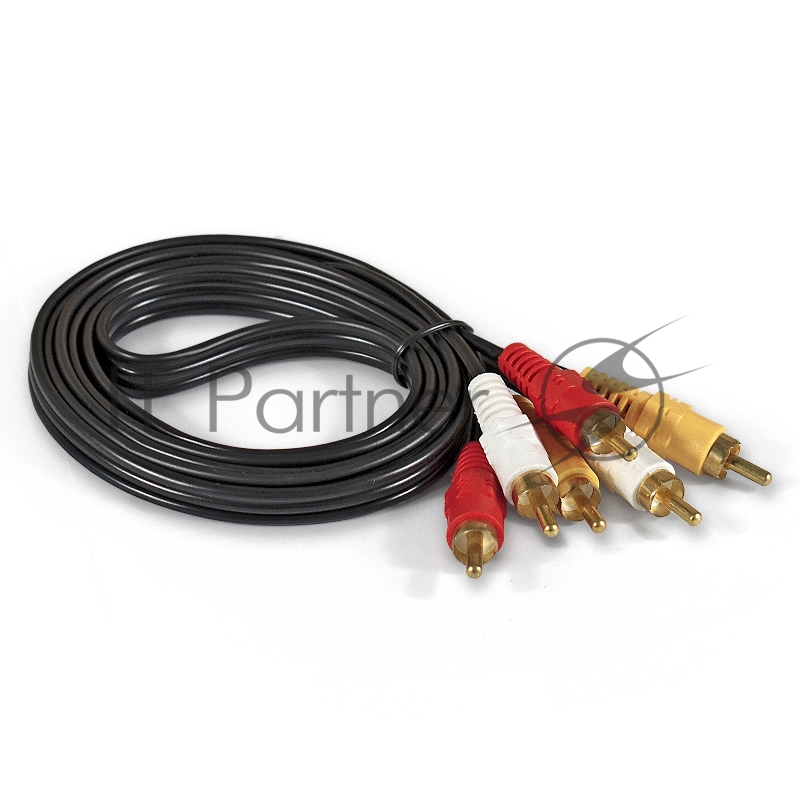 Кабель аудио ExeGate EX284947RUS EX-CCV-539-1.5 (3xRCA M/3xRCA M, 1,5м)