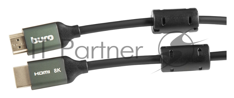 Кабель аудио-видео Buro HDMI (m)/HDMI (m) 3м. феррит.кольца Позолоченные контакты черный (BHP-HDMI-2.1-3G)