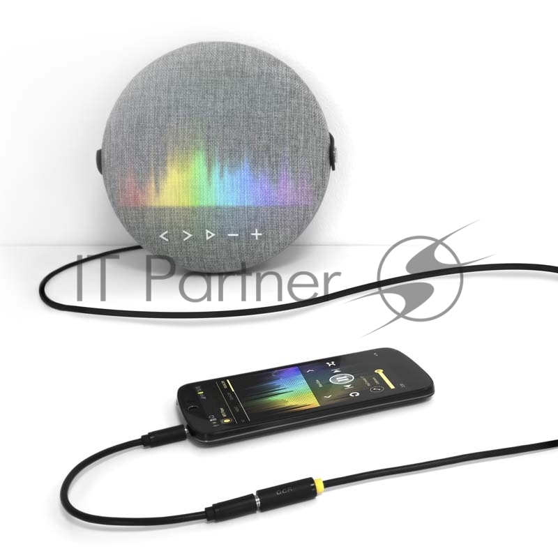 Удлинитель аудио GCR 5.0m jack 3,5mm/jack 3,5mm черный, желтая окантовка, ультрагибкий, 28AWG, M/F, Premium GCR-STM1114-5.0m, экран, стерео