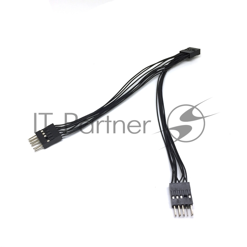 Переходник с материнской платы IDC 10pin female to 2 x IDC 10pin male, Espada E9pFto29pM (44178)