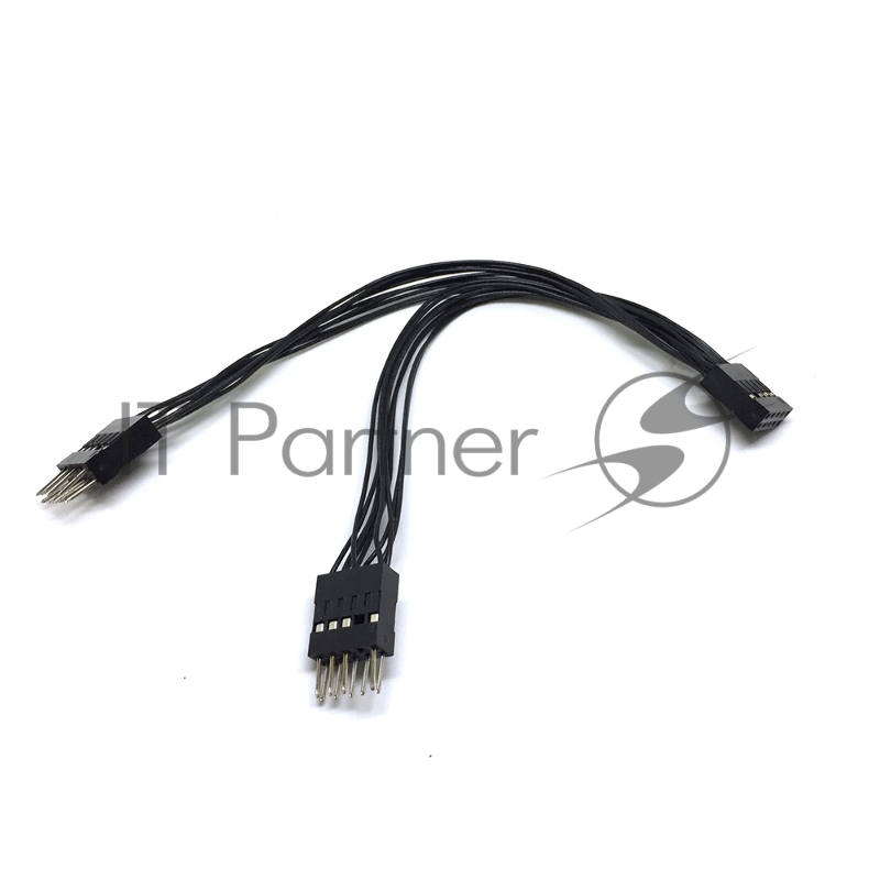 Переходник с материнской платы IDC 10pin female to 2 x IDC 10pin male, Espada E9pFto29pM (44178)