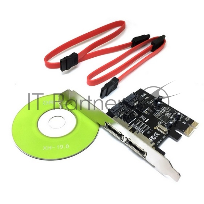Контроллер PCI-E, SATA3 2 int + 2 ext, ASM1061 (ES3A1061), Espada, oem