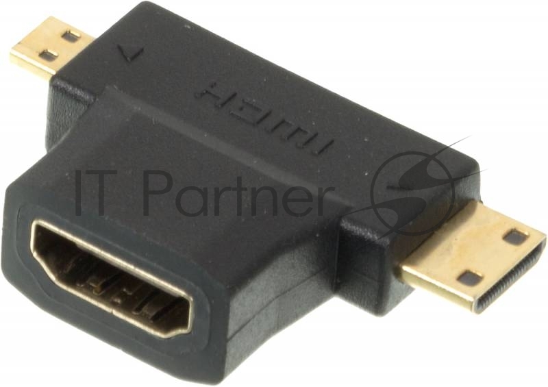 Переходник HDMI + Mini HDMI (Male) HDMImicro (m)/HDMI19 (f)