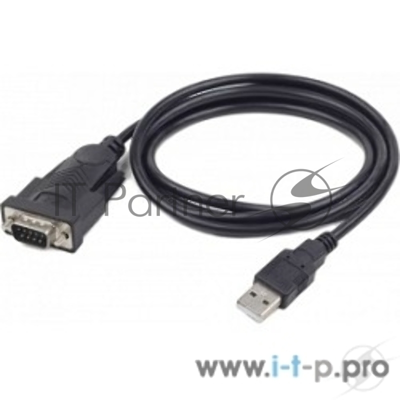 Конвертер USB->SERIAL Cablexpert UAS-DB9M-02 AM/DB9M, 1,5 м, PL2303TA, WinXP-Win8, черный, пакет