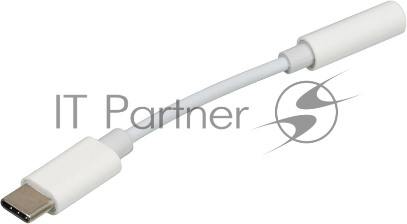 Адаптер для наушников USB Type-C (m)/Jack 3.5 (f) 0.05м. белый