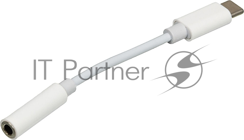 Адаптер для наушников USB Type-C (m)/Jack 3.5 (f) 0.05м. белый
