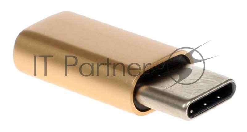 Переходник Redline УТ000013669 micro USB B (m) USB Type-C (f) золотистый