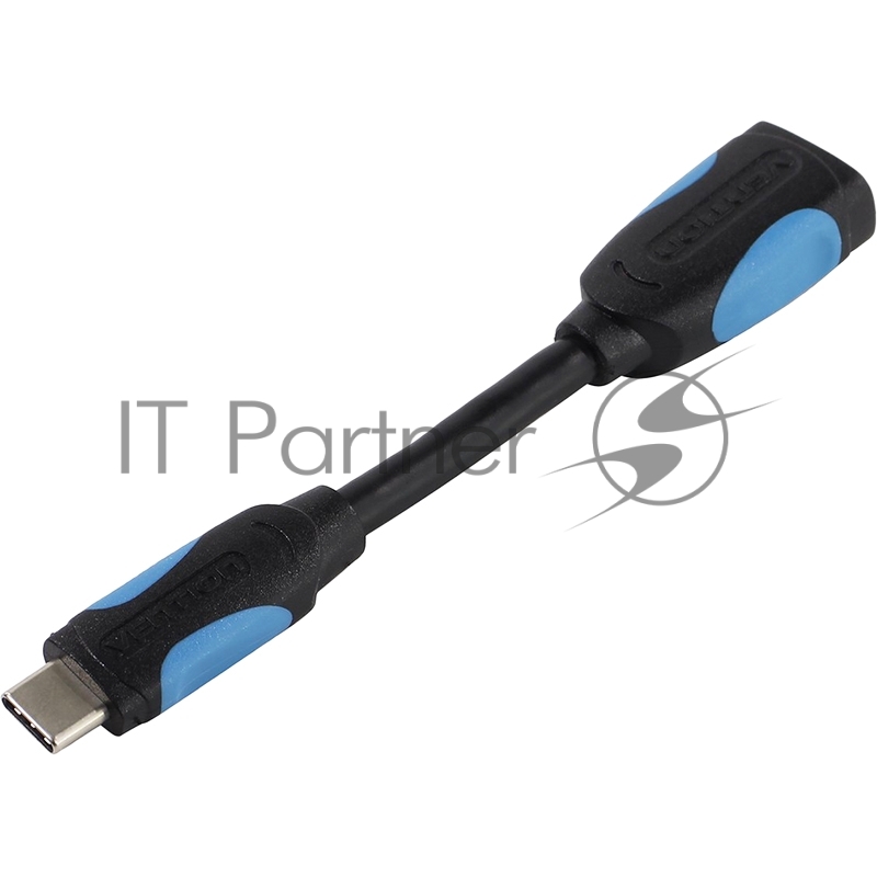 Адаптер-переходник Vention USB Type C M/ OTG USB 3.0 AF, гибкий - 0,1м. VAS-A51-B010