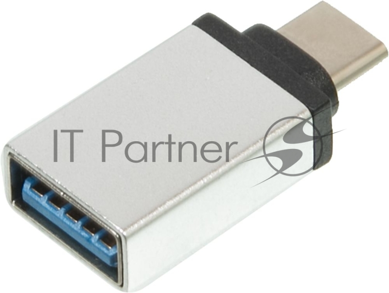 Адаптер Redline УТ000012622 USB Type-C (m) USB 3.0 A(f) серебристый