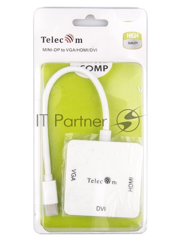 Кабель-переходник Telecom mini DP-->VGA/HDMI/DVI Telecom (TA556)
