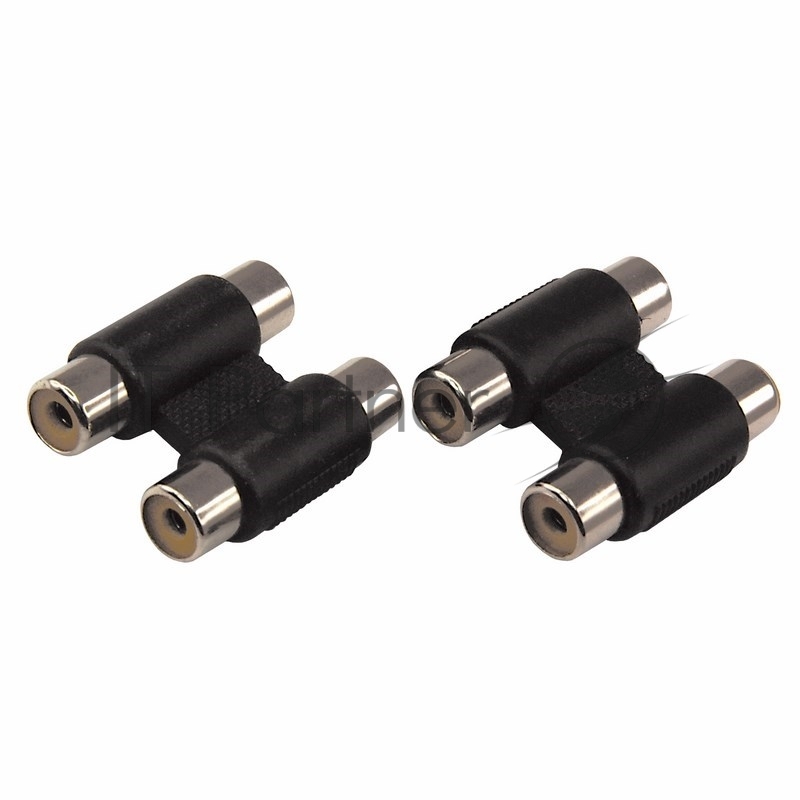 Переходник аудио (2 гнезда RCA - 2 гнезда RCA), бинокль, (1шт.) REXANT