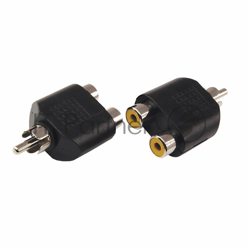 Переходник аудио (штекер RCA - 2 гнезда RCA), (1шт.) REXANT